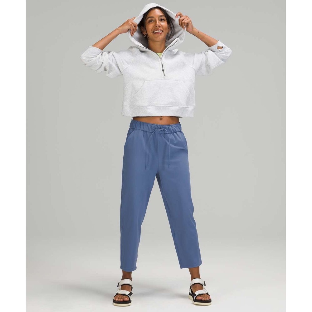 Lululemon Stretch High Rise‎ Crop 23" Water Drop Blue Commuter Travel